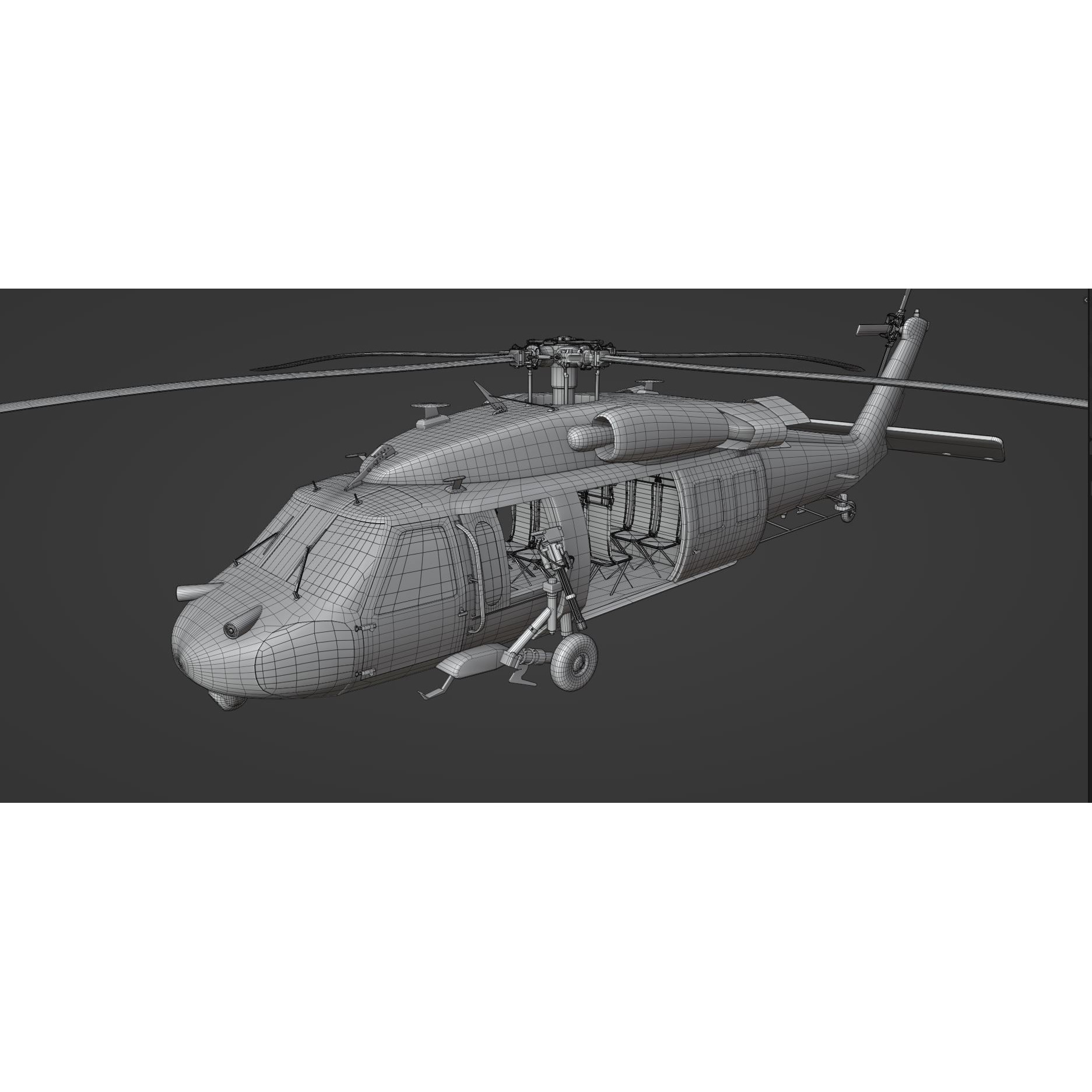 Sikorsky UH-60 Black Hawk - Game-Ready 3D Model - View 19