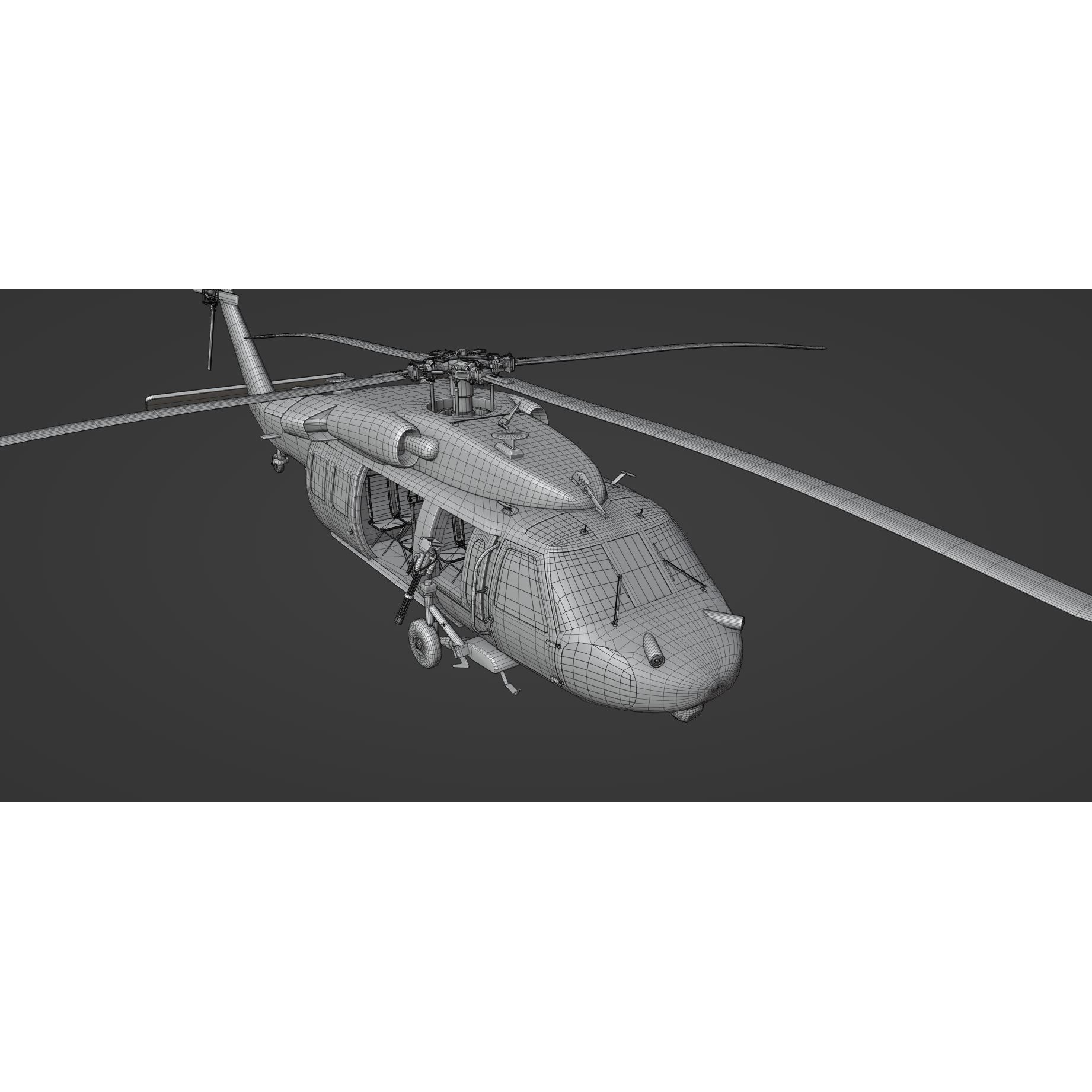 Sikorsky UH-60 Black Hawk - Game-Ready 3D Model - View 20