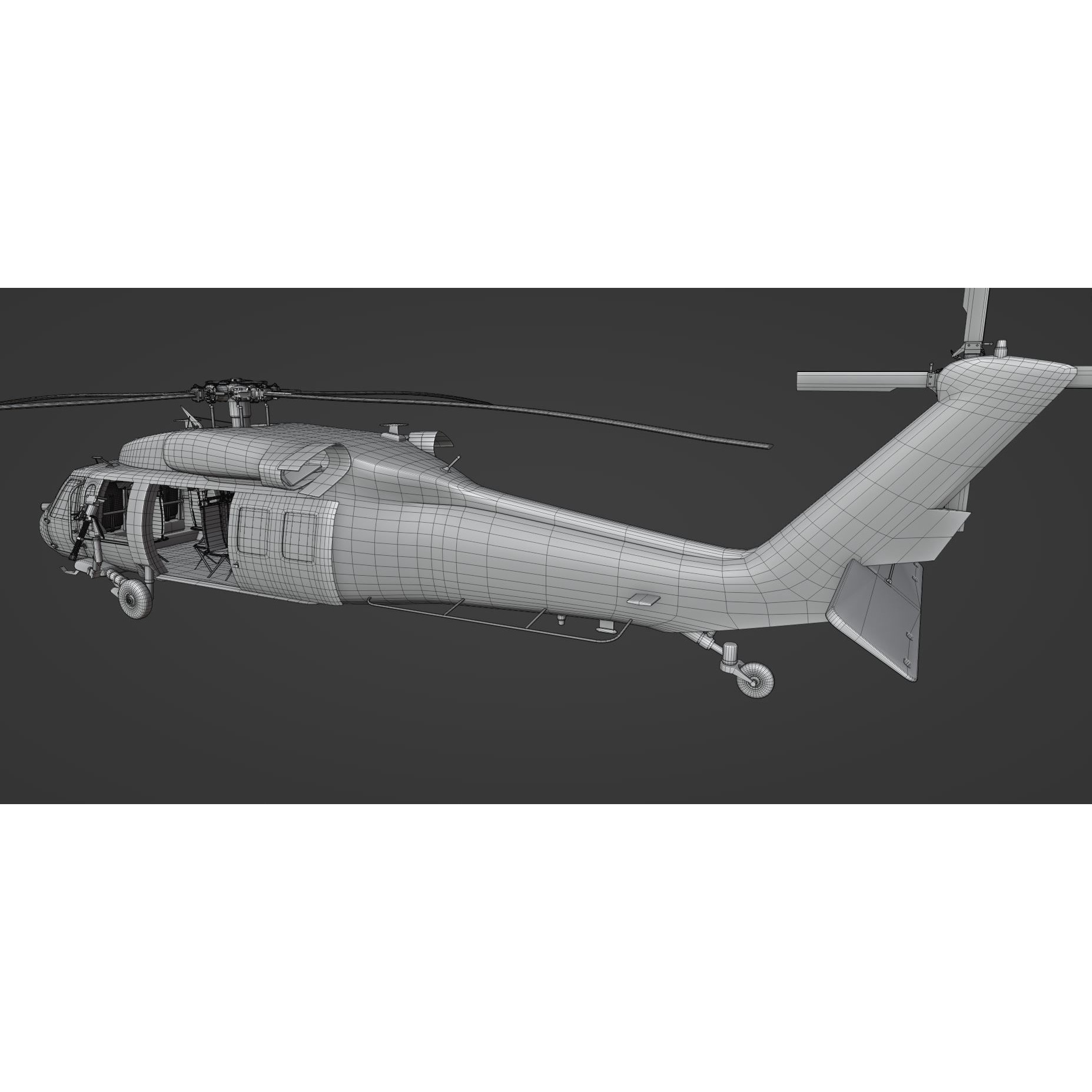 Sikorsky UH-60 Black Hawk - Game-Ready 3D Model - View 21
