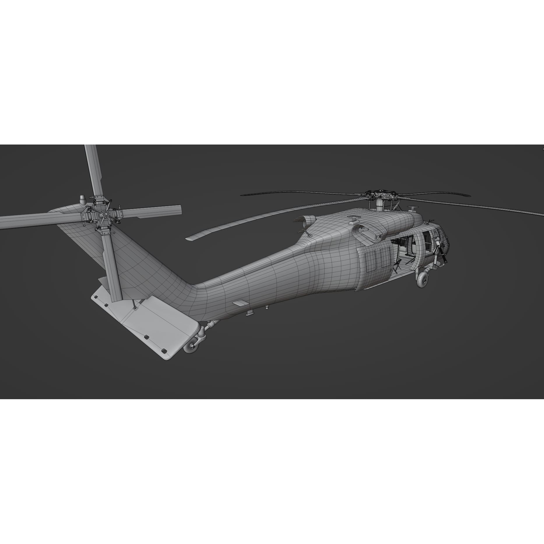 Sikorsky UH-60 Black Hawk - Game-Ready 3D Model - View 22