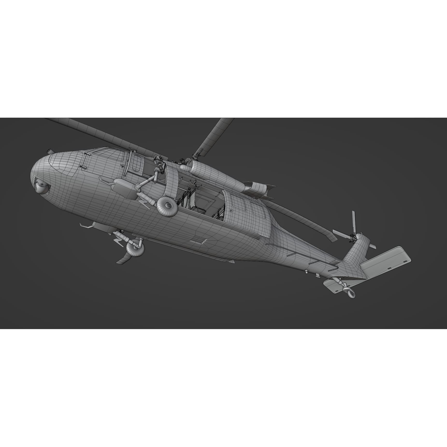 Sikorsky UH-60 Black Hawk - Game-Ready 3D Model - View 23