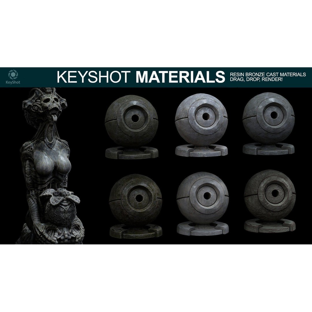 Keyshot Materials 3D Model – Ultimate Bundle with Textures & More - View 3