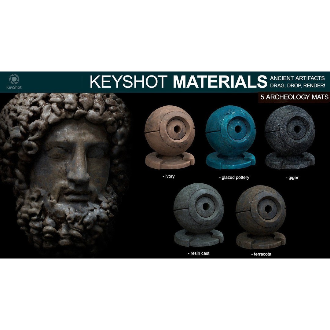 Keyshot Materials 3D Model – Ultimate Bundle with Textures & More - View 7