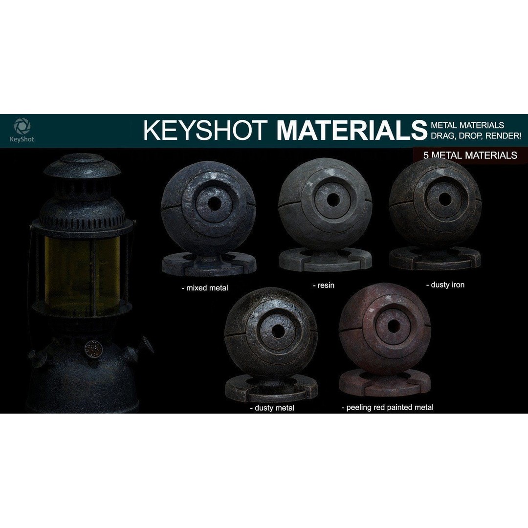 Keyshot Materials 3D Model – Ultimate Bundle with Textures & More - View 8