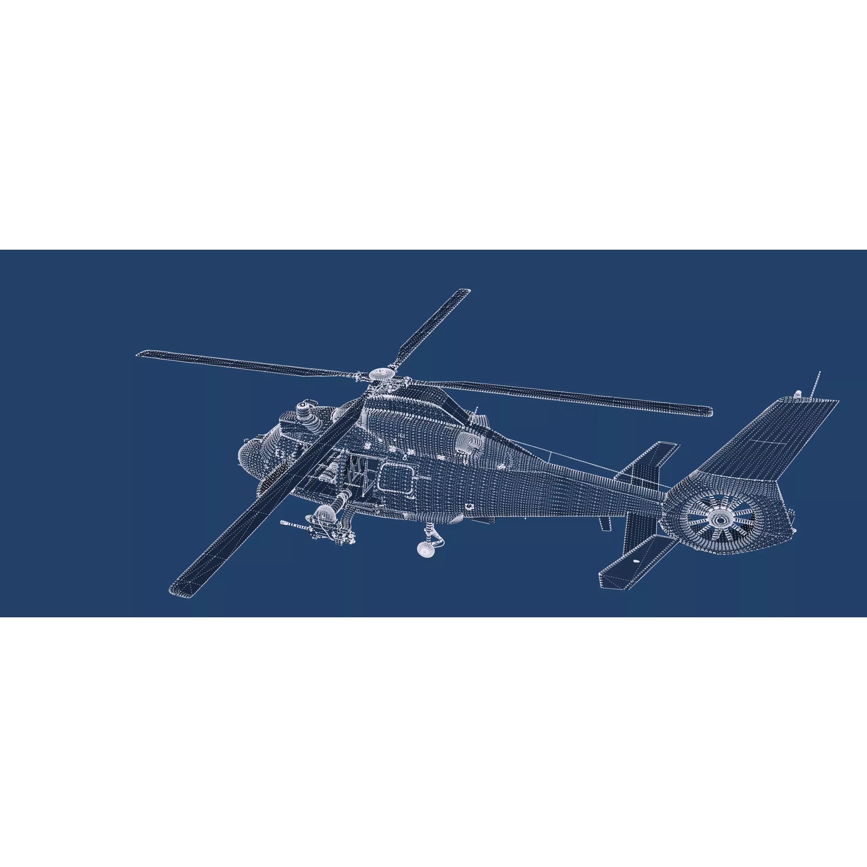 Harbin Z-9 - Game-Ready 3D Model