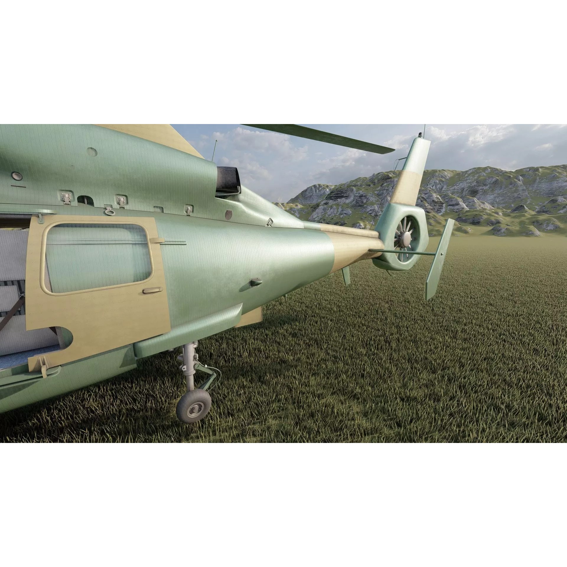 Harbin Z-9 - Game-Ready 3D Model - View 12