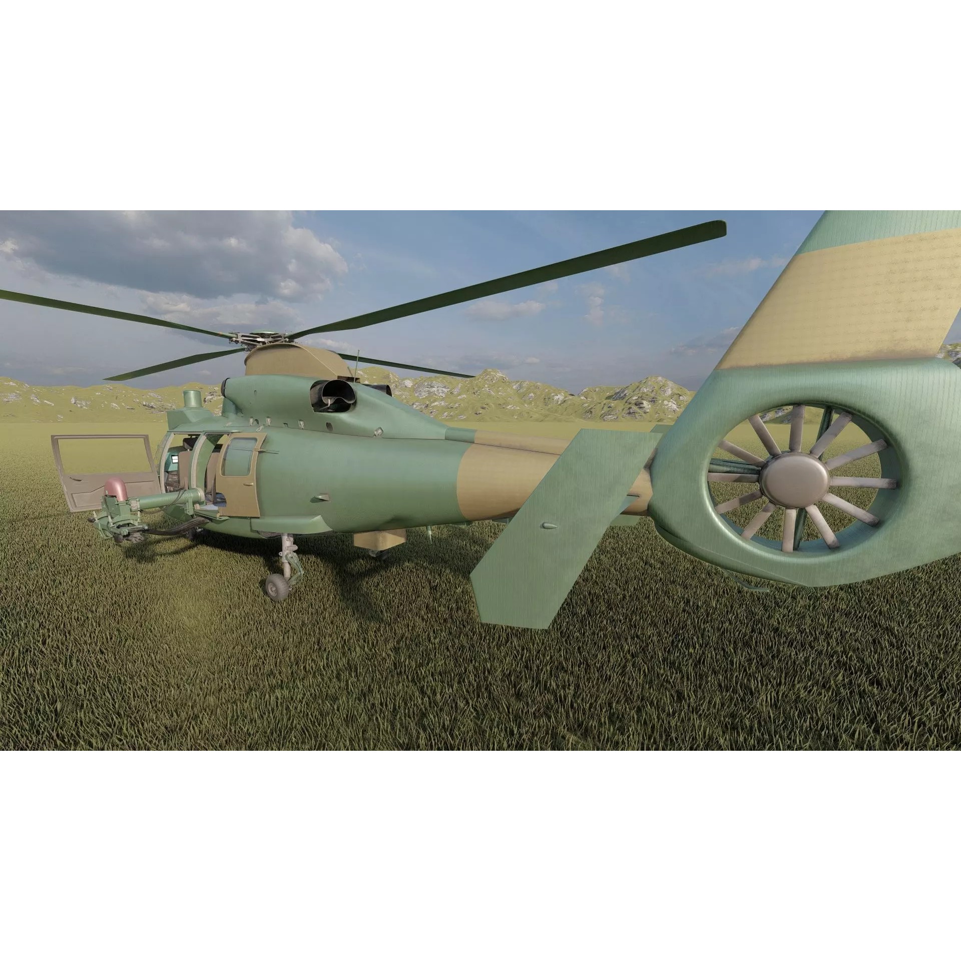 Harbin Z-9 - Game-Ready 3D Model - View 13