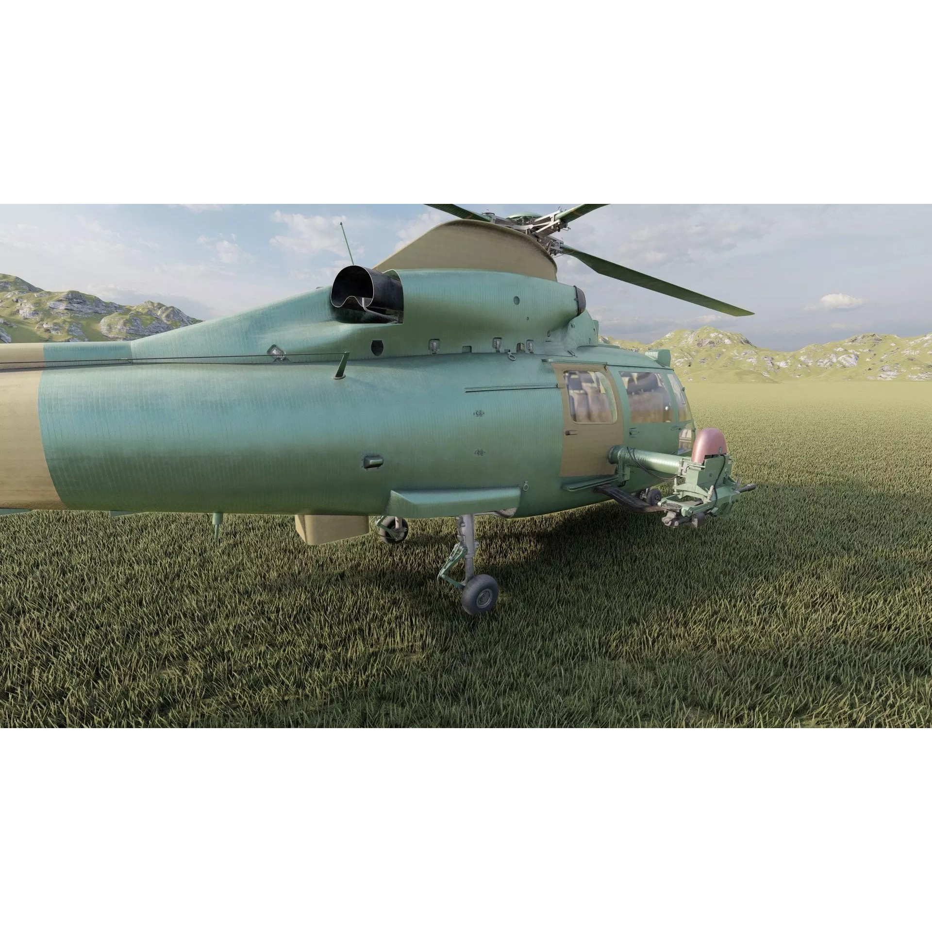 Harbin Z-9 - Game-Ready 3D Model - View 15