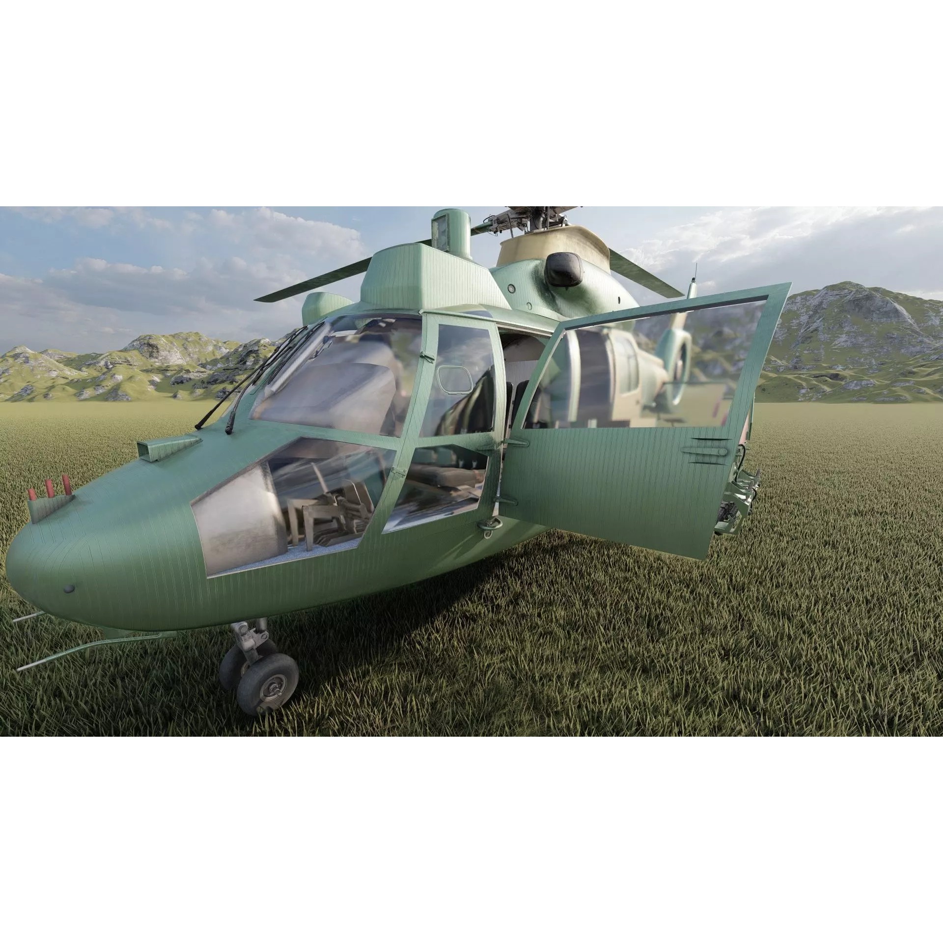 Harbin Z-9 - Game-Ready 3D Model - View 18