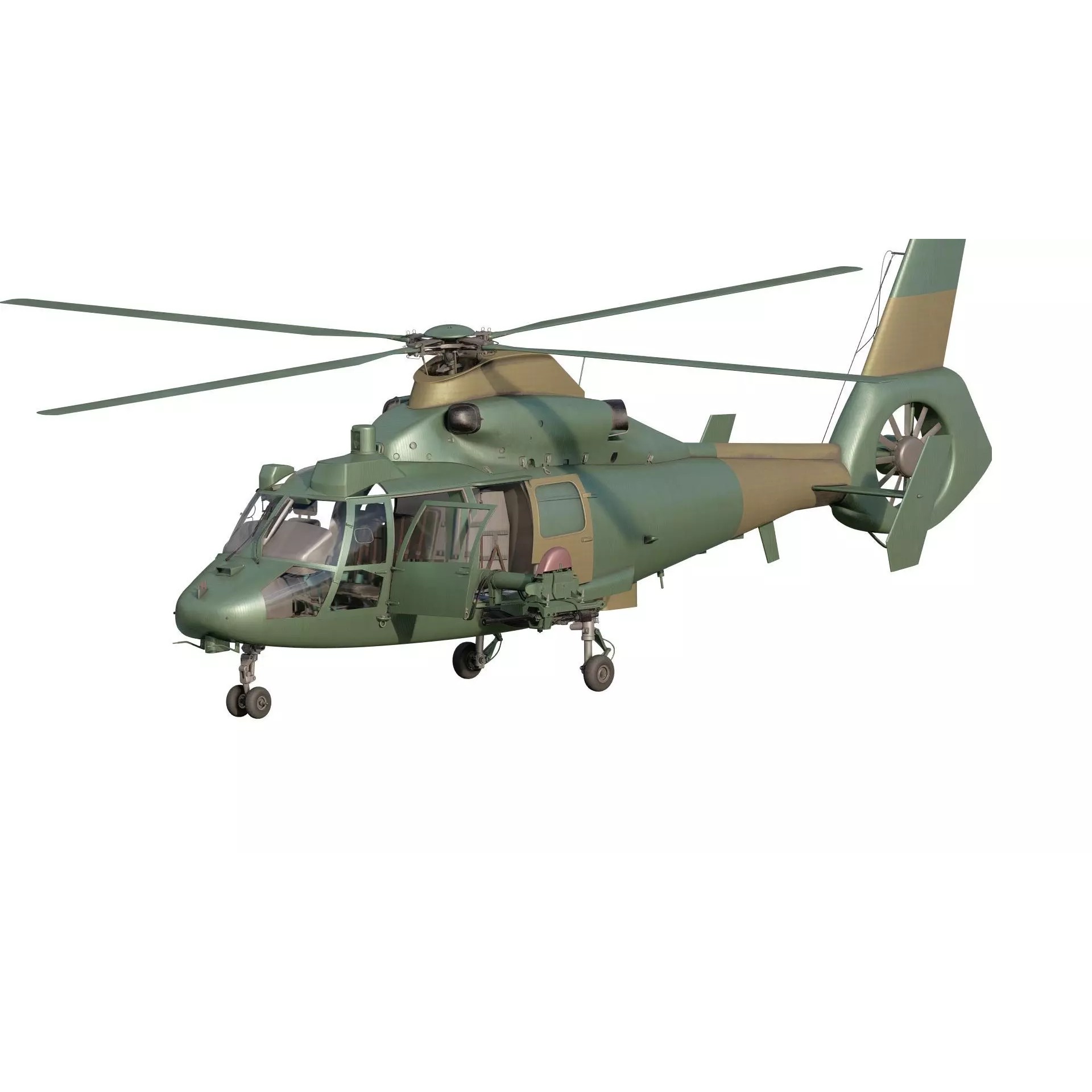 Harbin Z-9 - Game-Ready 3D Model - View 2