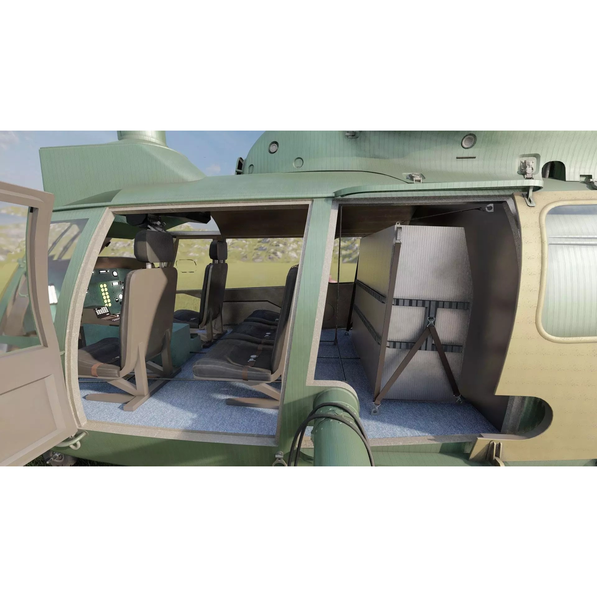 Harbin Z-9 - Game-Ready 3D Model - View 29