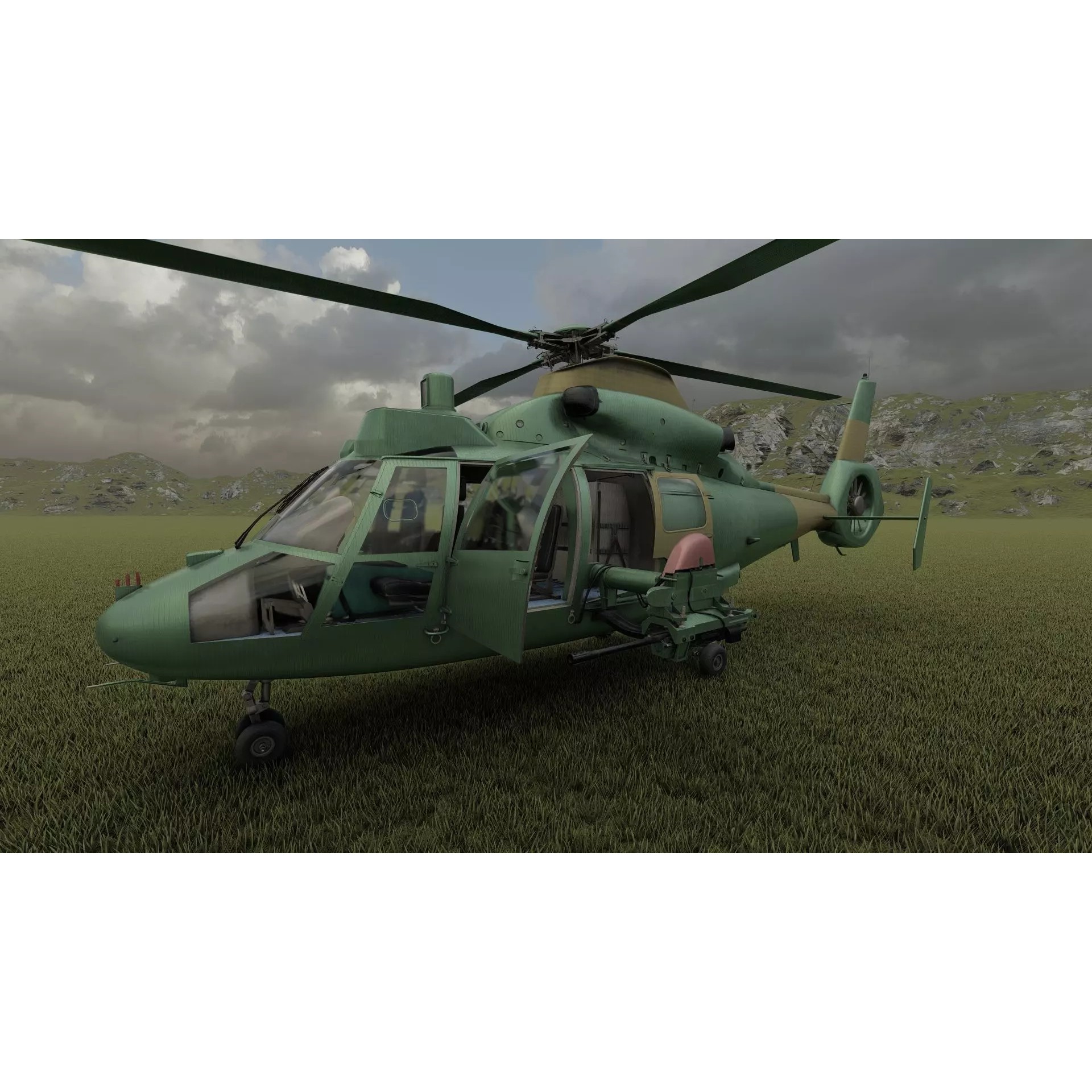 Harbin Z-9 - Game-Ready 3D Model - View 40