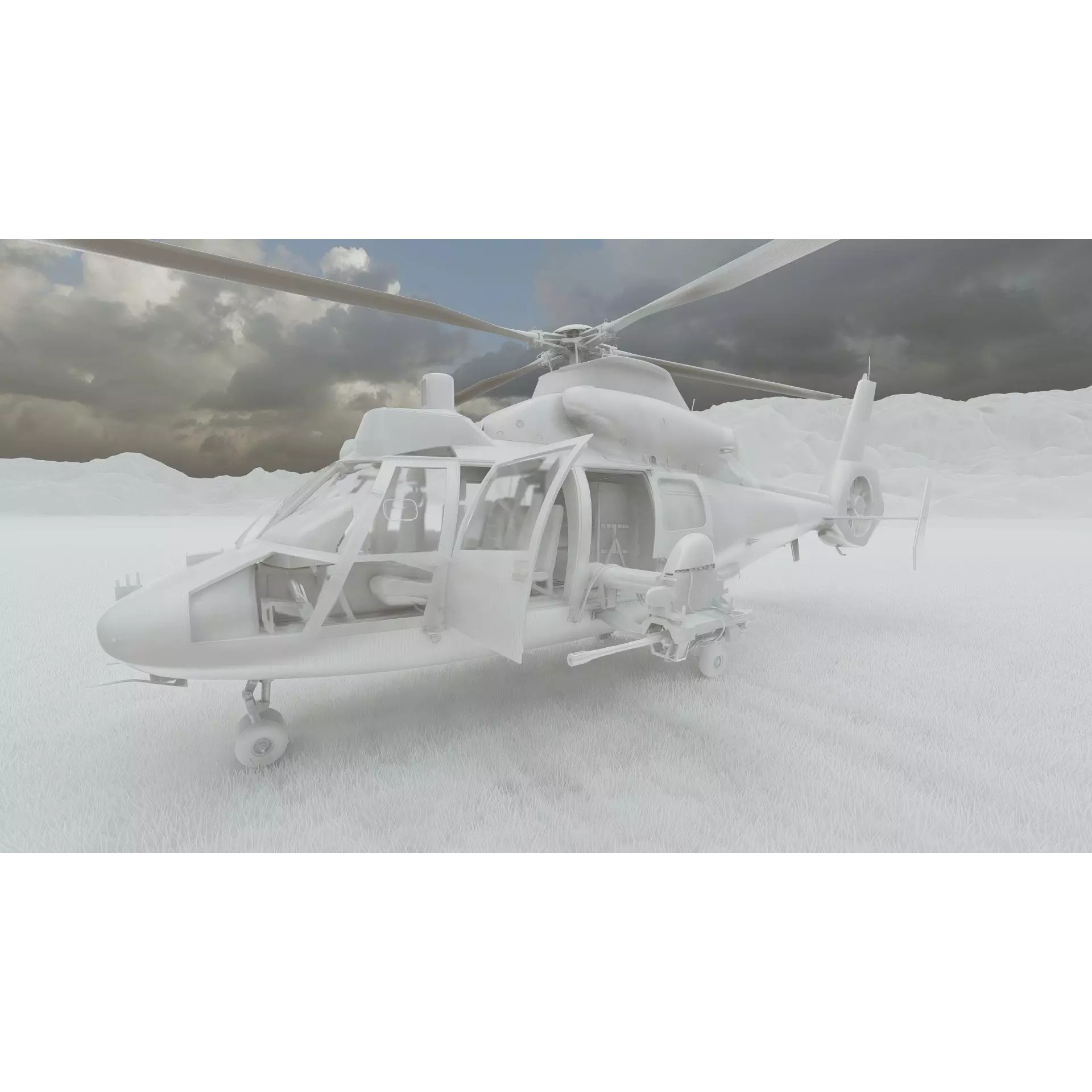 Harbin Z-9 - Game-Ready 3D Model - View 41