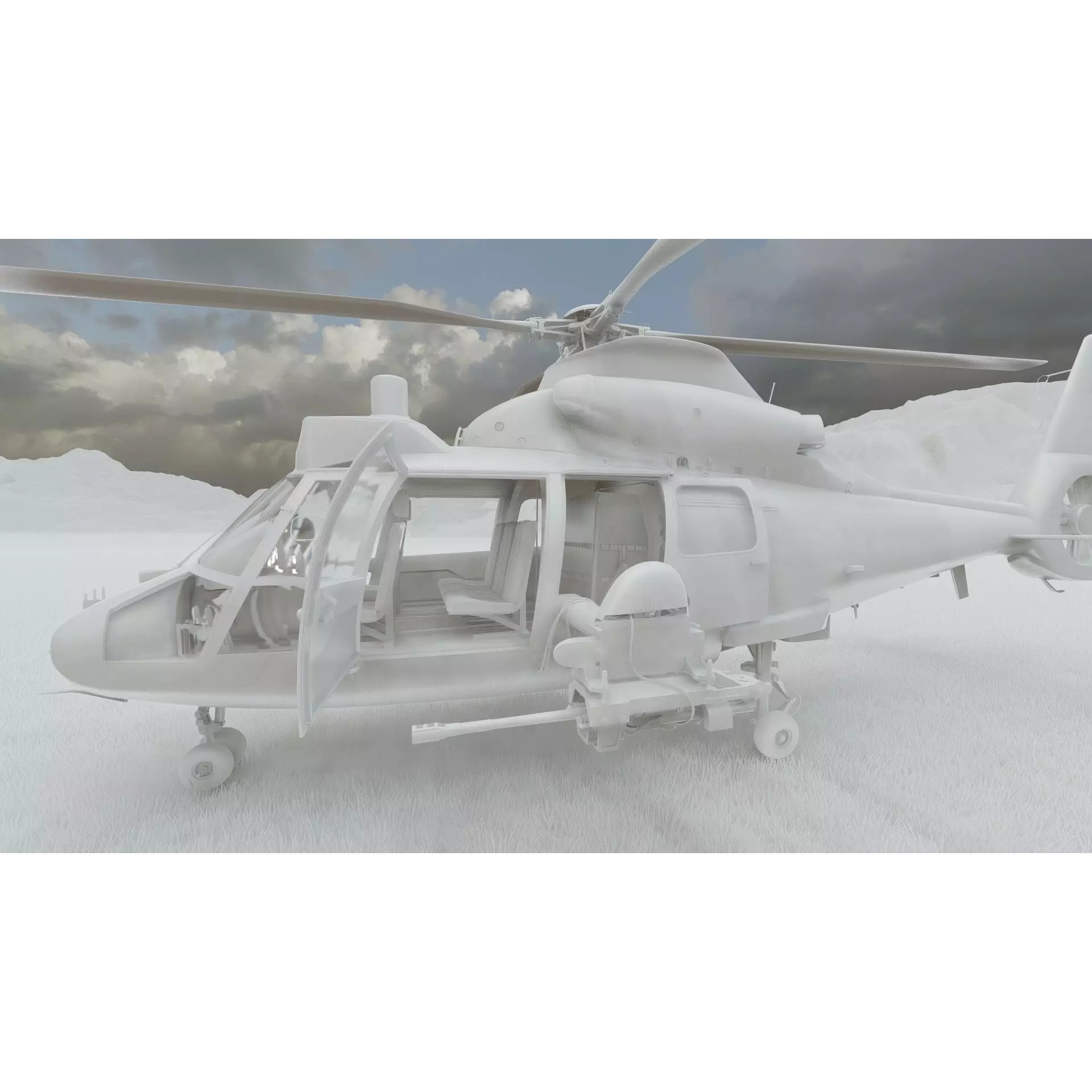 Harbin Z-9 - Game-Ready 3D Model - View 42