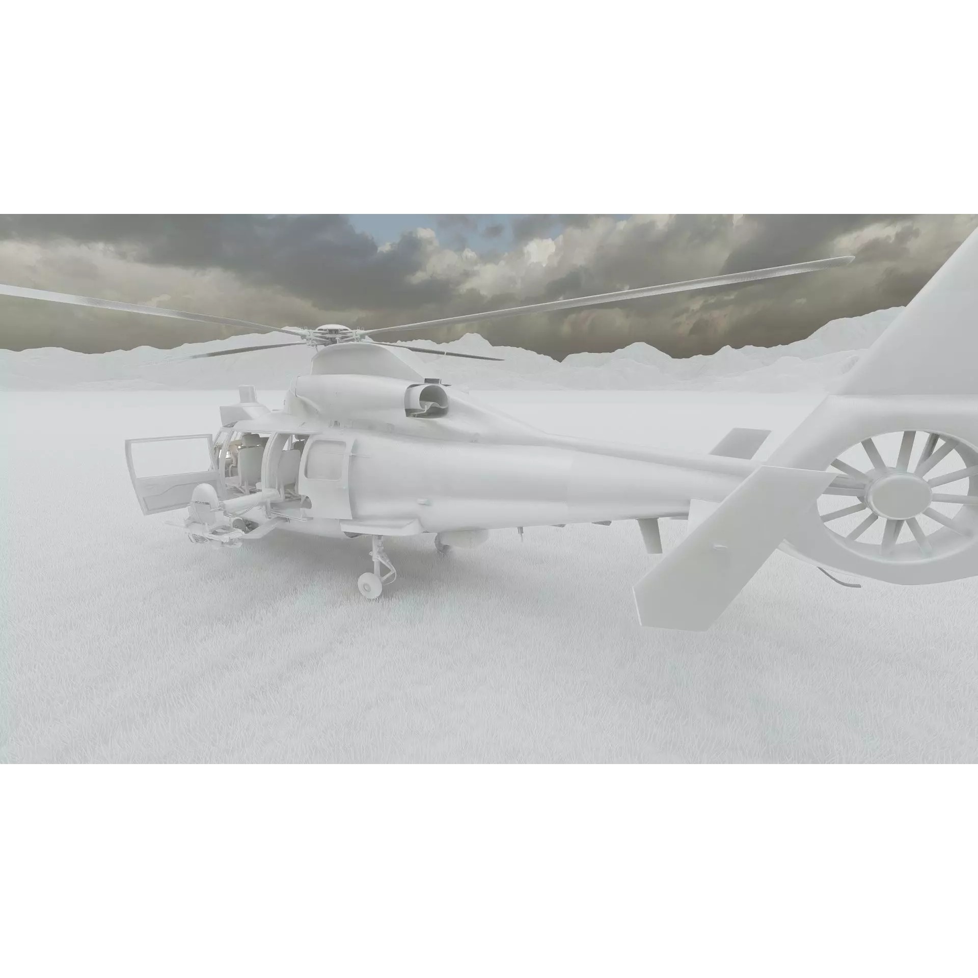 Harbin Z-9 - Game-Ready 3D Model - View 43