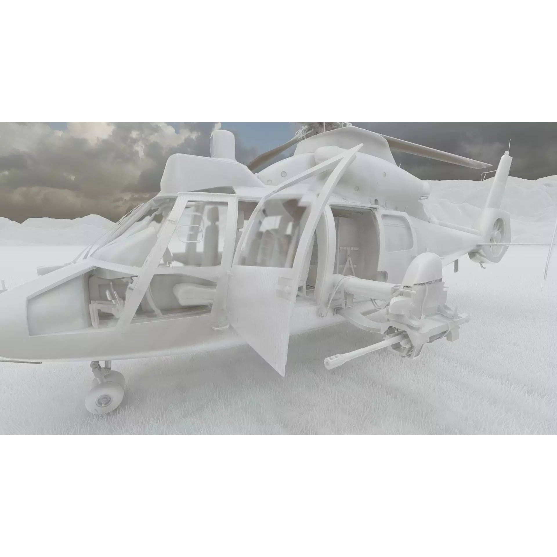 Harbin Z-9 - Game-Ready 3D Model - View 46