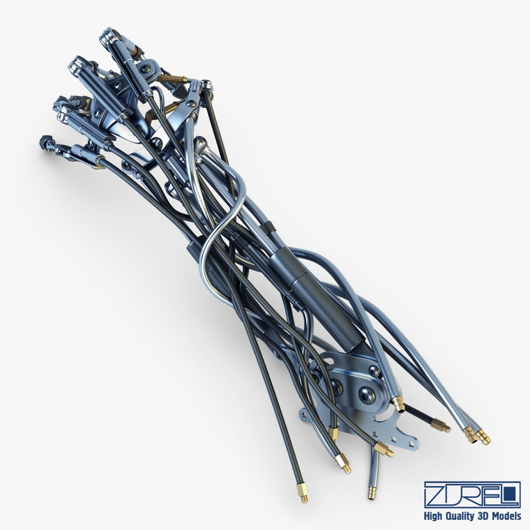 Robotic Hand 3D Model – High Poly Sci-Fi Character, FBX & OBJ - View 13
