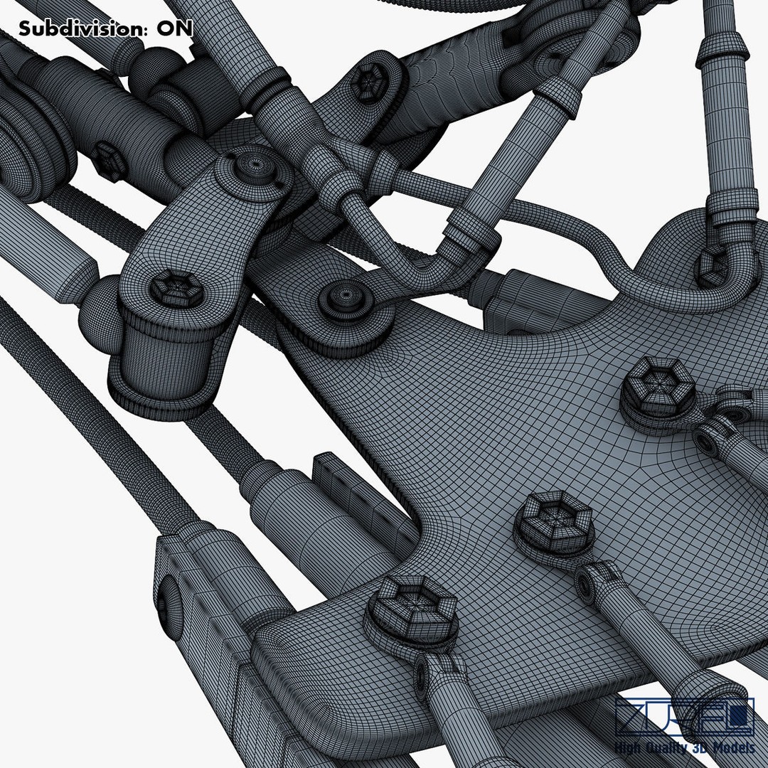 Robotic Hand 3D Model – High Poly Sci-Fi Character, FBX & OBJ - View 54