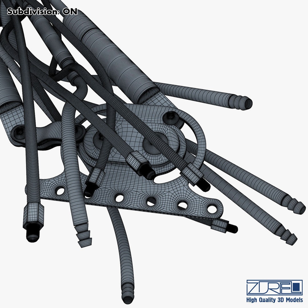 Robotic Hand 3D Model – High Poly Sci-Fi Character, FBX & OBJ - View 58