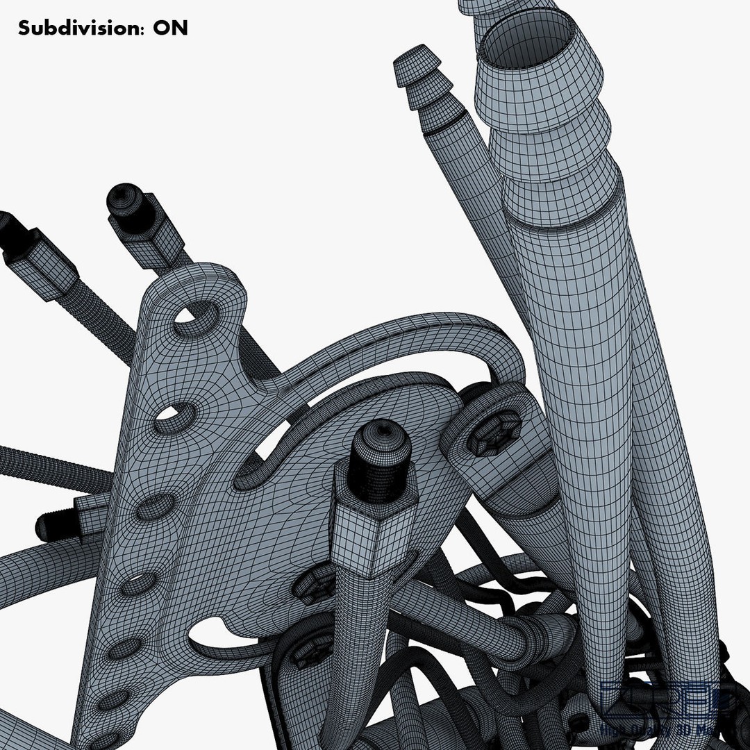 Robotic Hand 3D Model – High Poly Sci-Fi Character, FBX & OBJ - View 60