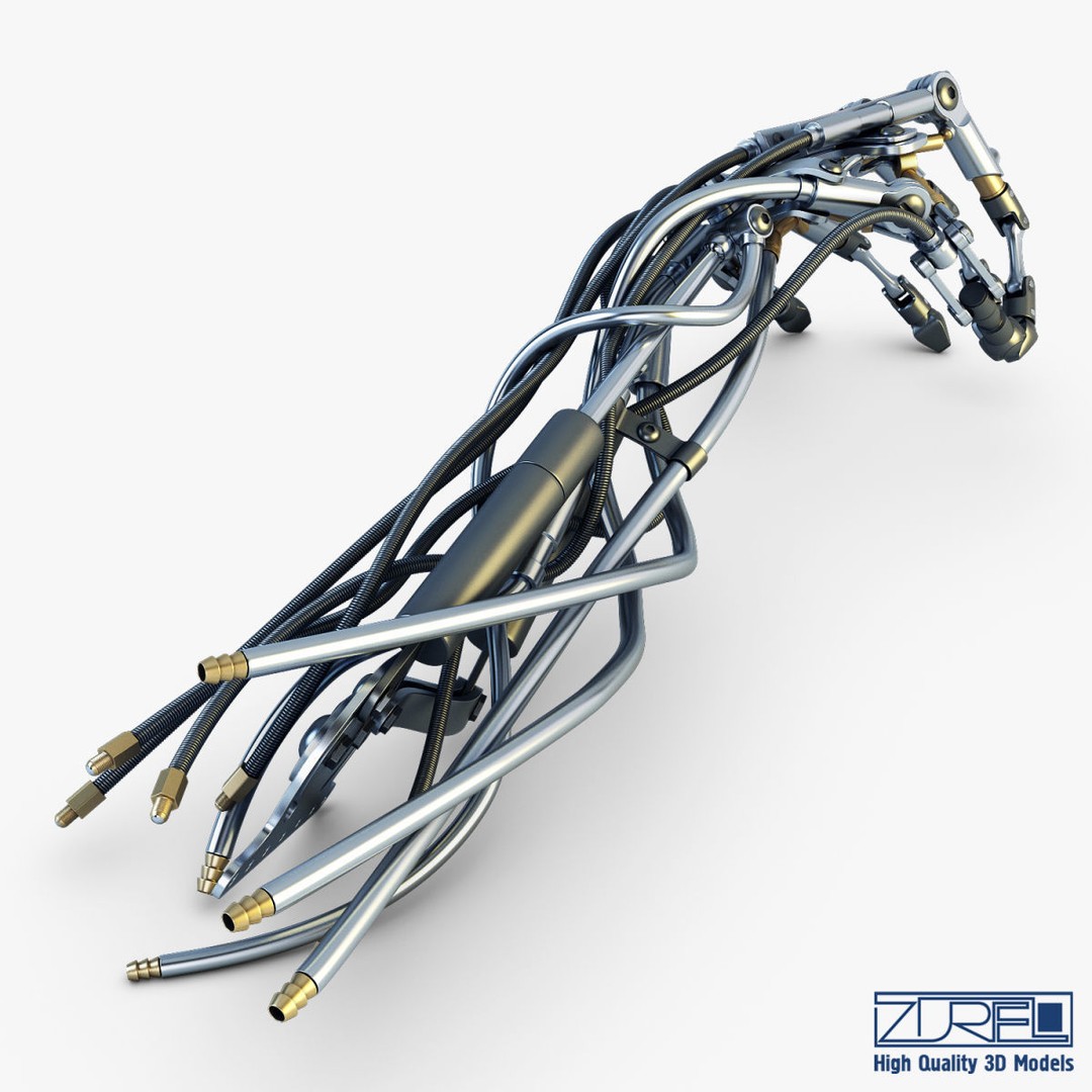 Robotic Hand 3D Model – High Poly Sci-Fi Character, FBX & OBJ - View 7