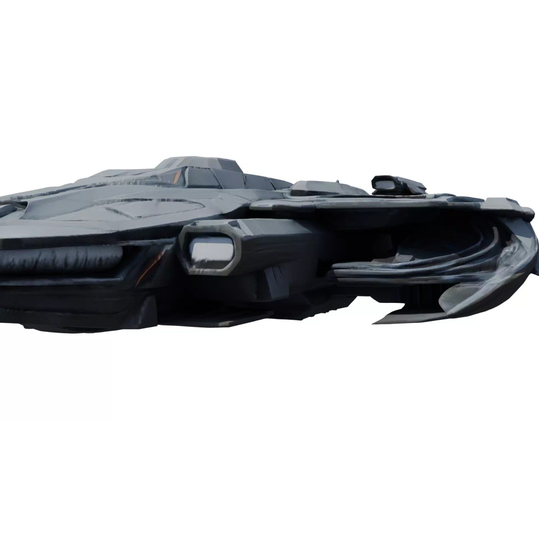 Nebula Vortex Starship 3D Model – High Poly PBR Spacecraft, FBX - View 11