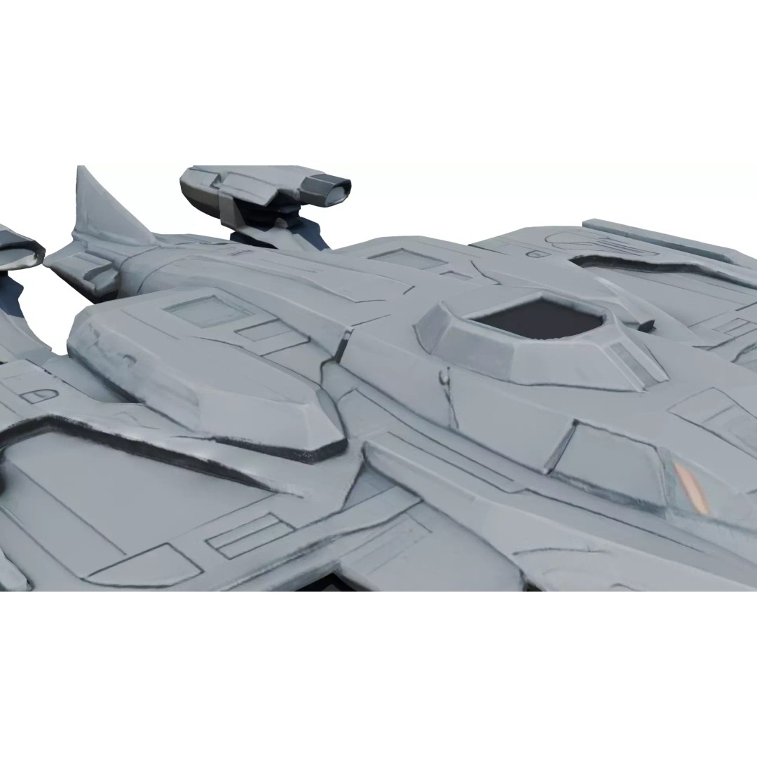 Nebula Vortex Starship 3D Model – High Poly PBR Spacecraft, FBX - View 13