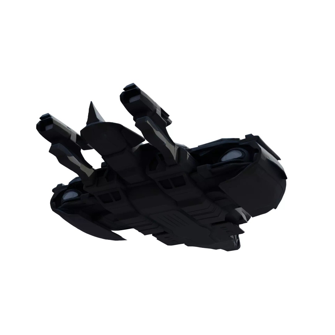 Nebula Vortex Starship 3D Model – High Poly PBR Spacecraft, FBX - View 17