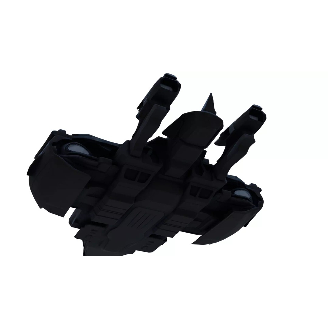 Nebula Vortex Starship 3D Model – High Poly PBR Spacecraft, FBX - View 19