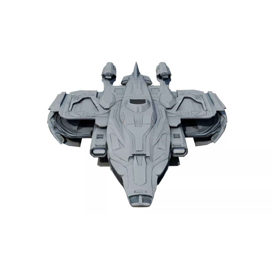 Nebula Vortex Starship 3D Model – High Poly PBR Spacecraft, FBX - View 31