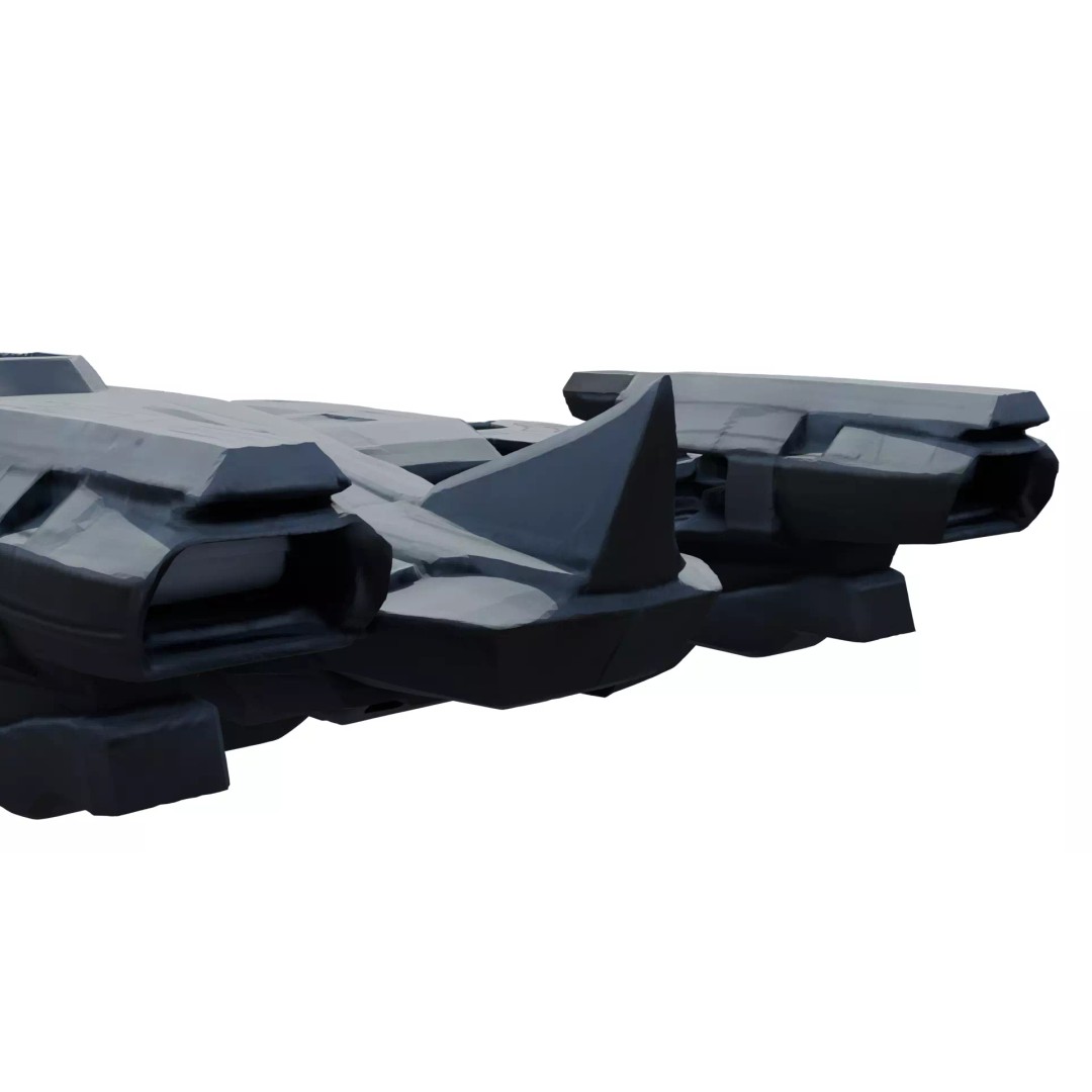 Nebula Vortex Starship 3D Model – High Poly PBR Spacecraft, FBX - View 9