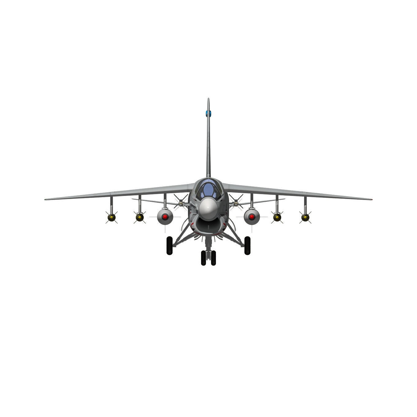 A-7 Corsair II - Military Aircraft 3D Model - View 14