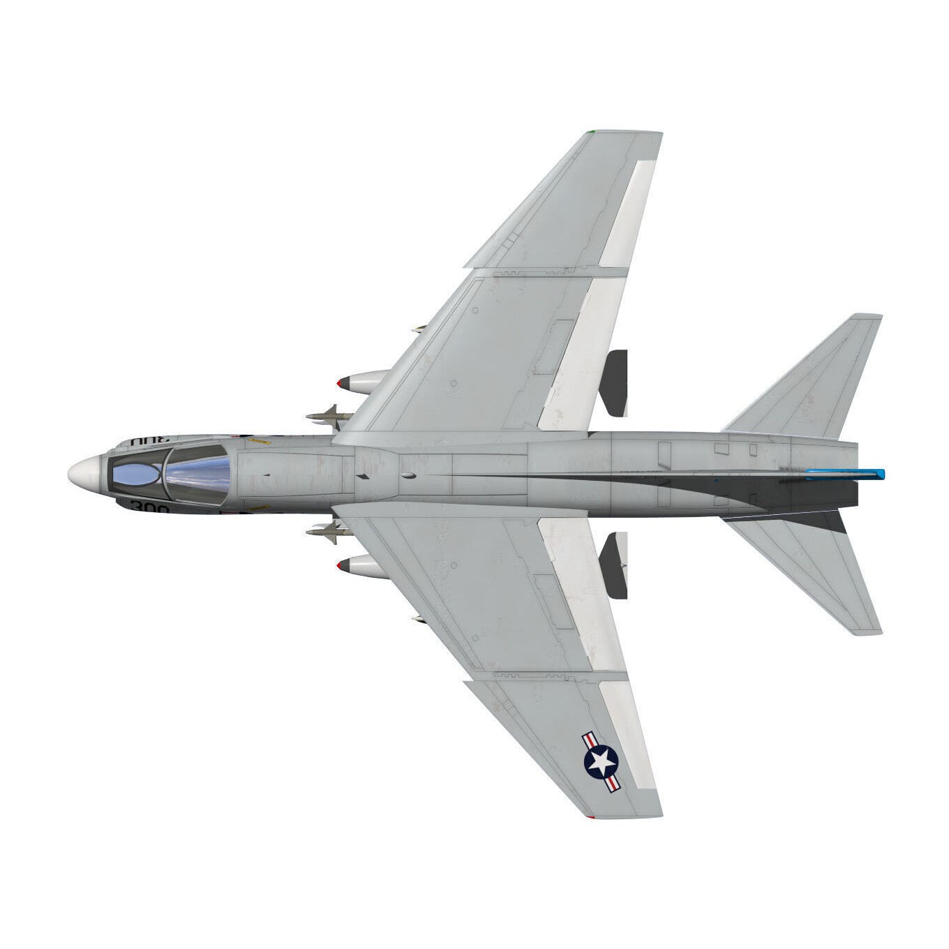 A-7 Corsair II - Military Aircraft 3D Model - View 15