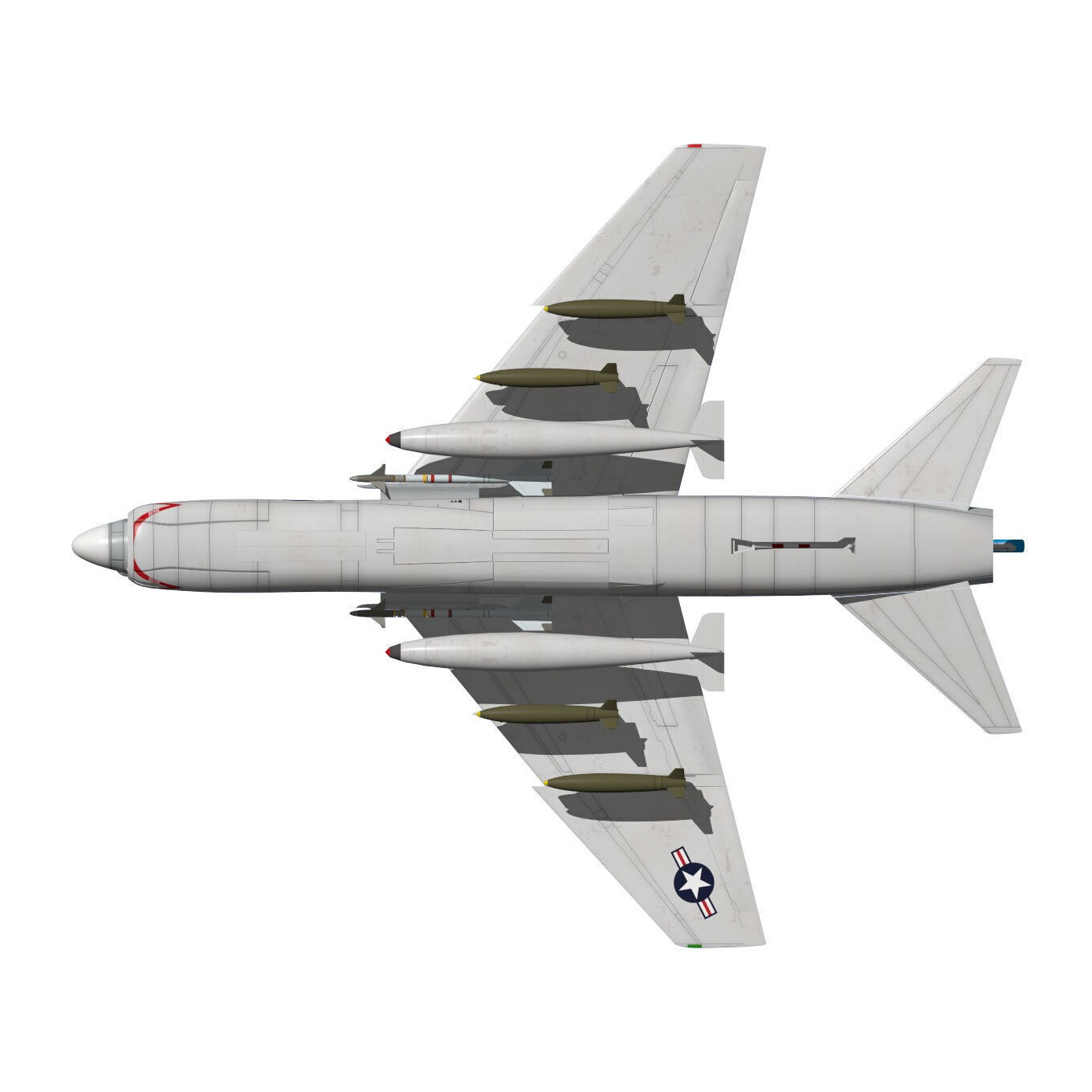 A-7 Corsair II - Military Aircraft 3D Model - View 16