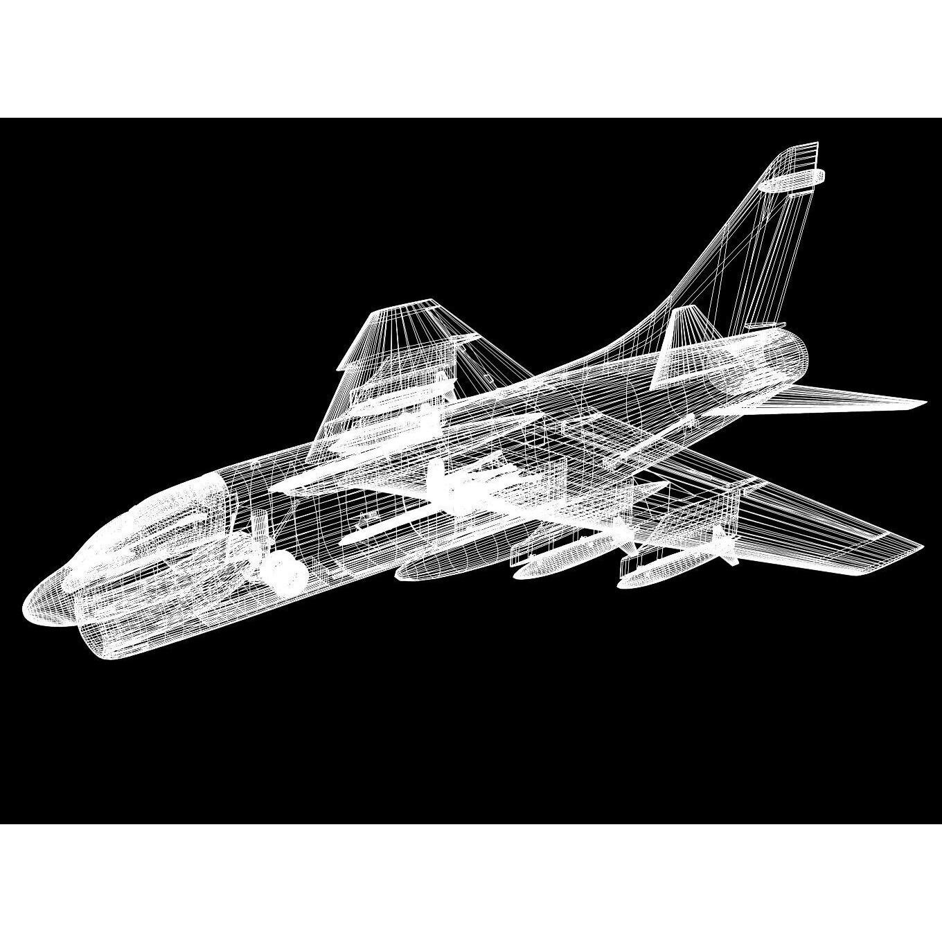 A-7 Corsair II - Military Aircraft 3D Model - View 18