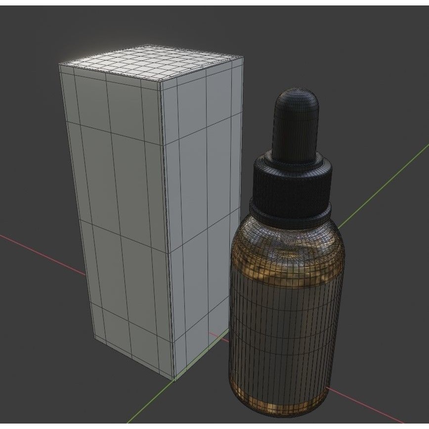 Dropper Bottle 3D Model – Low Poly Game Asset, FBX, PBR Textures - View 14