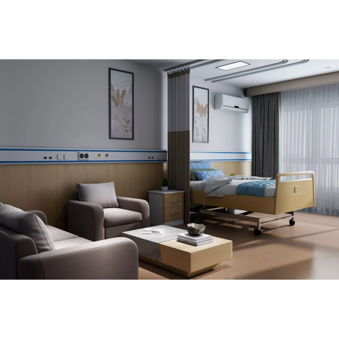 Hospital Room 3D Model – Low Poly Interior for Healthcare Visualizations - View 2