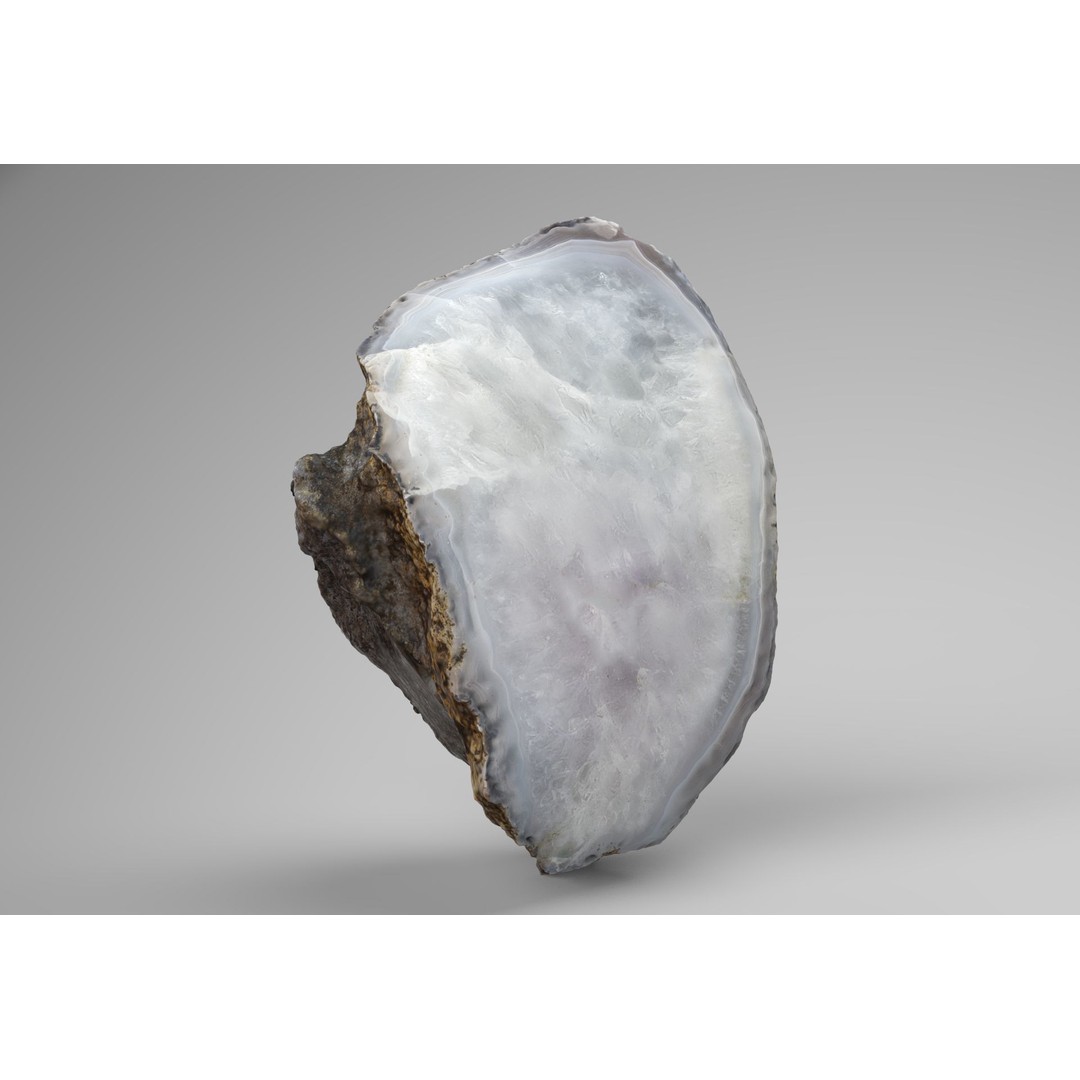 Agate Gemstone 3D Model – Low Poly PBR Game Asset, FBX - View 3