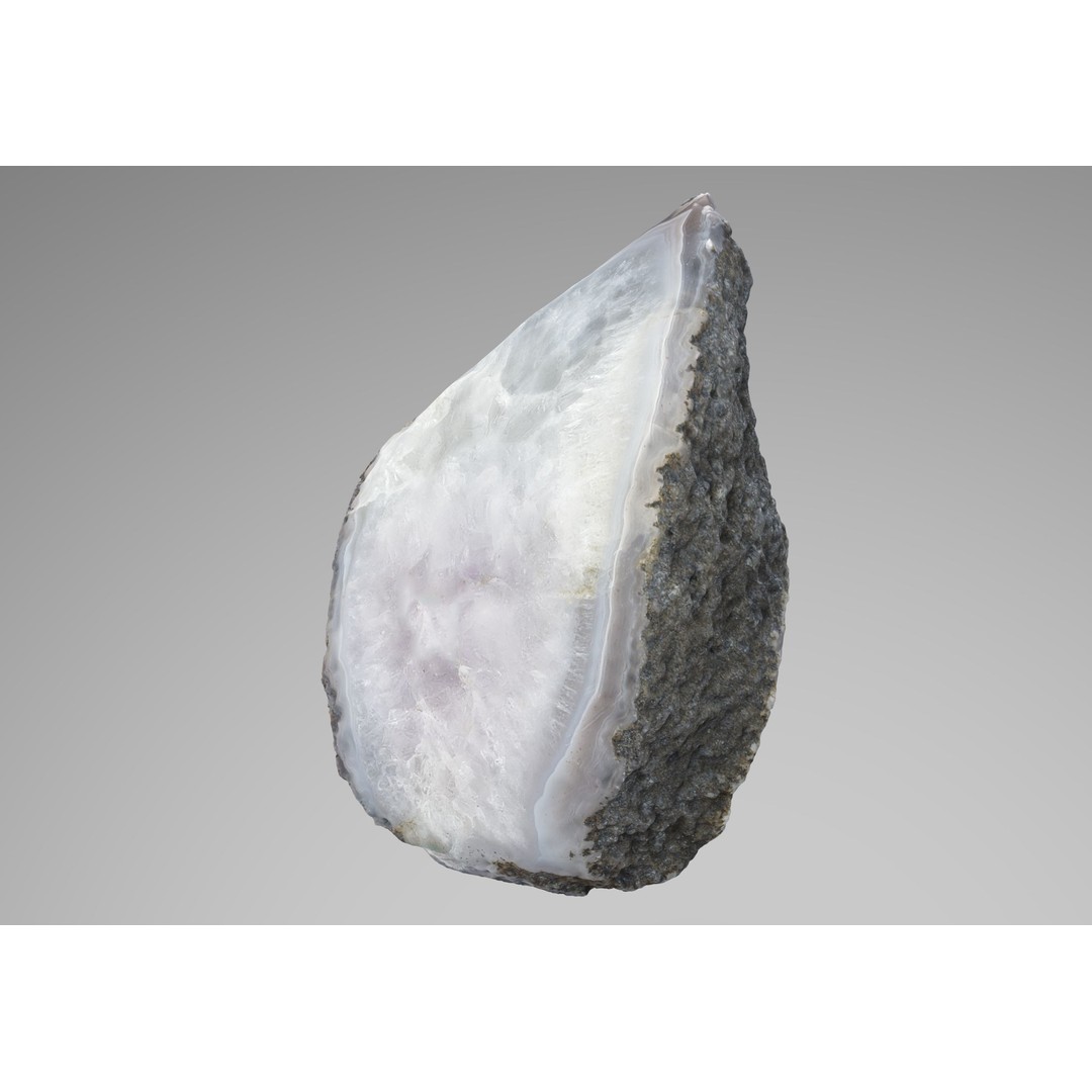 Agate Gemstone 3D Model – Low Poly PBR Game Asset, FBX - View 4