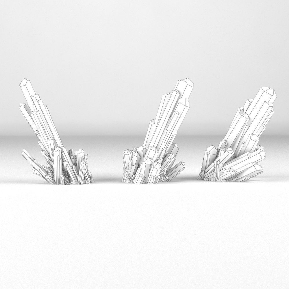 High-Resolution Crystal 3D Model – Realistic Mineral Asset, FBX, OBJ