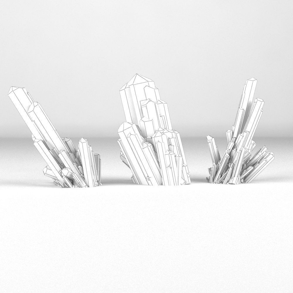 High-Resolution Crystal 3D Model – Realistic Mineral Asset, FBX, OBJ - View 5