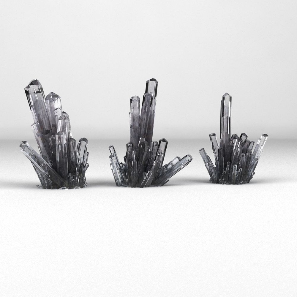 High-Resolution Crystal 3D Model – Realistic Mineral Asset, FBX, OBJ - View 6