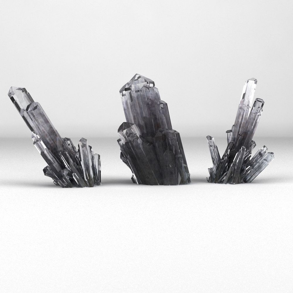 High-Resolution Crystal 3D Model – Realistic Mineral Asset, FBX, OBJ - View 8
