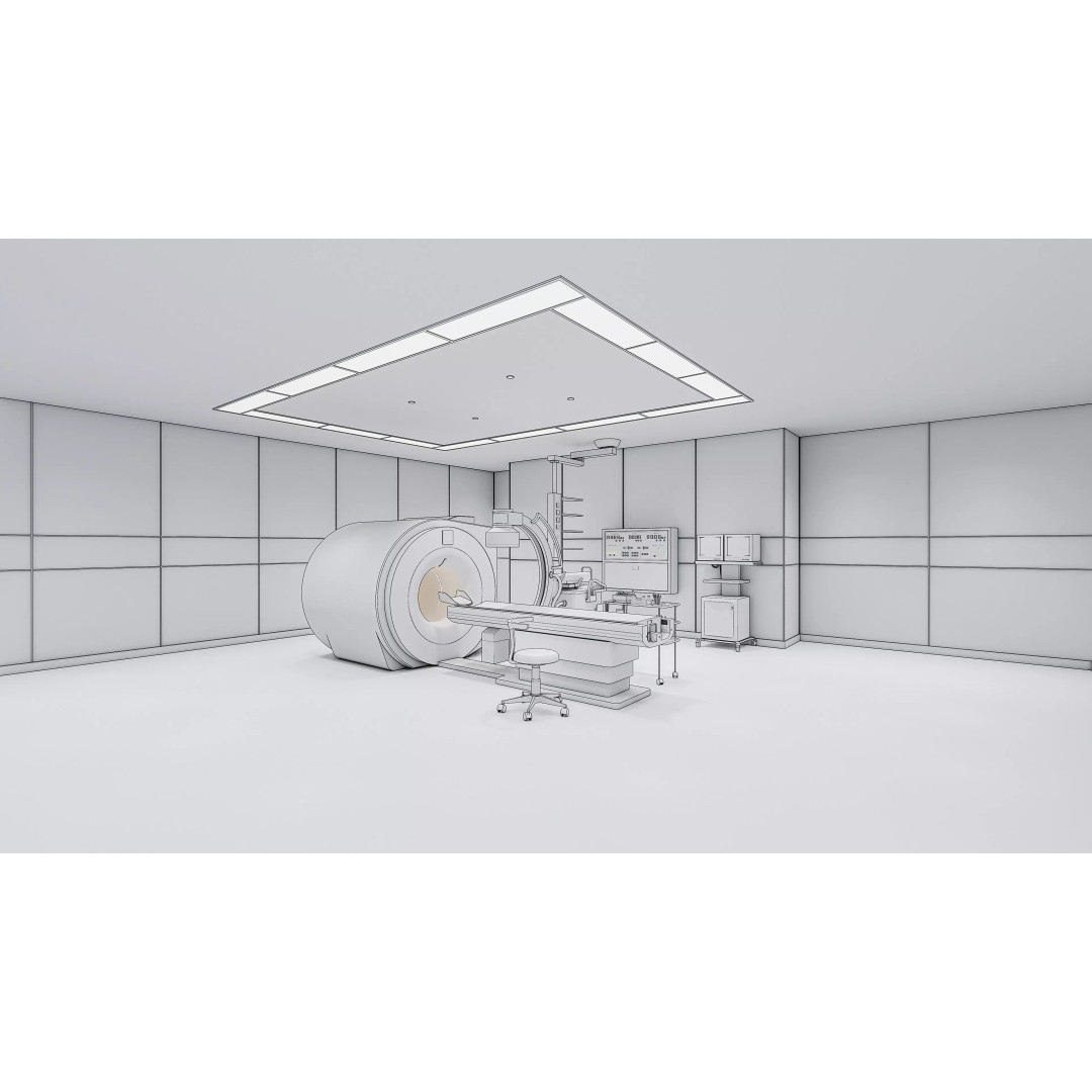 Hospital CT Scan 3D Model – Detailed Medical Interior Bundle, FBX - View 19