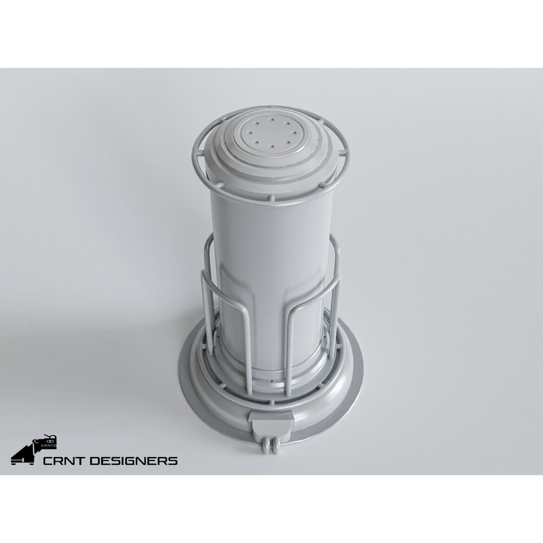 Sci-Fi Lab Container 3D Model – Low Poly PBR Game Asset, FBX, OBJ - View 4