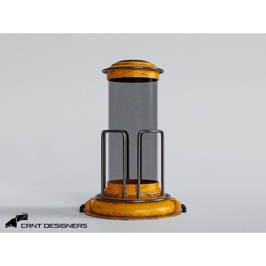 Sci-Fi Lab Container 3D Model – Low Poly PBR Game Asset, FBX, OBJ - View 5