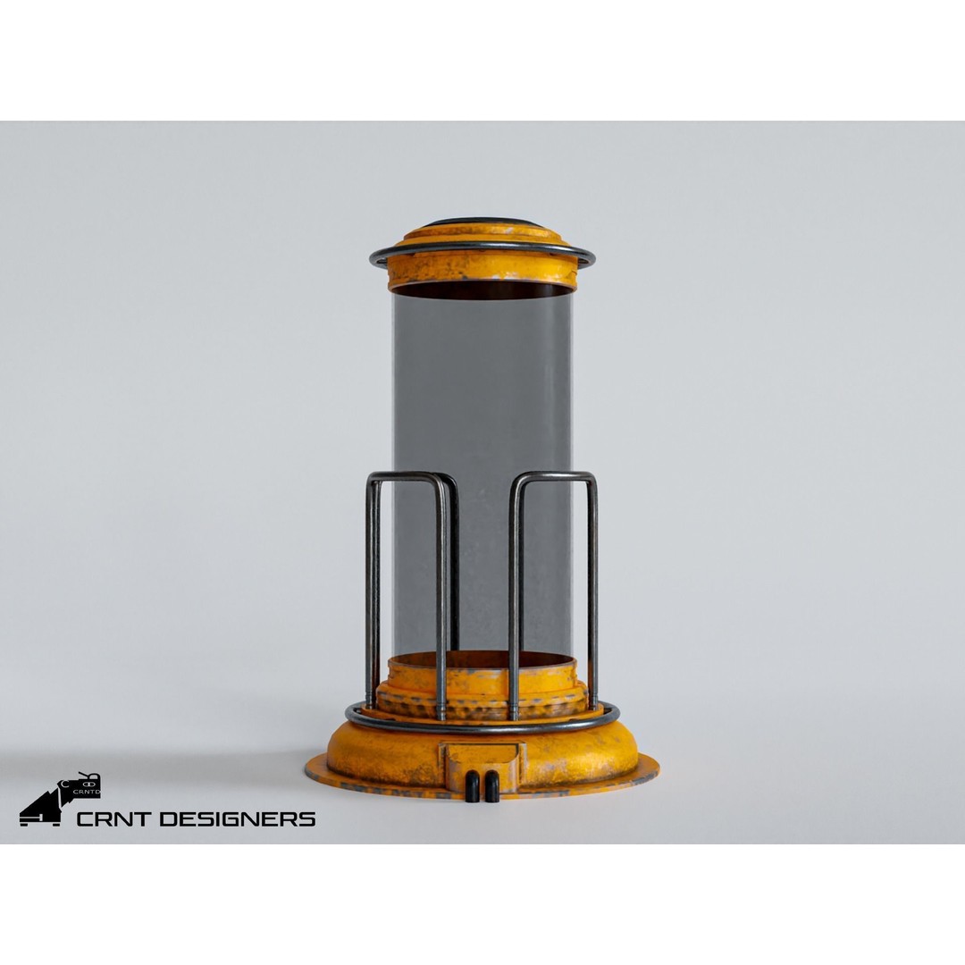 Sci-Fi Lab Container 3D Model – Low Poly PBR Game Asset, FBX, OBJ - View 6