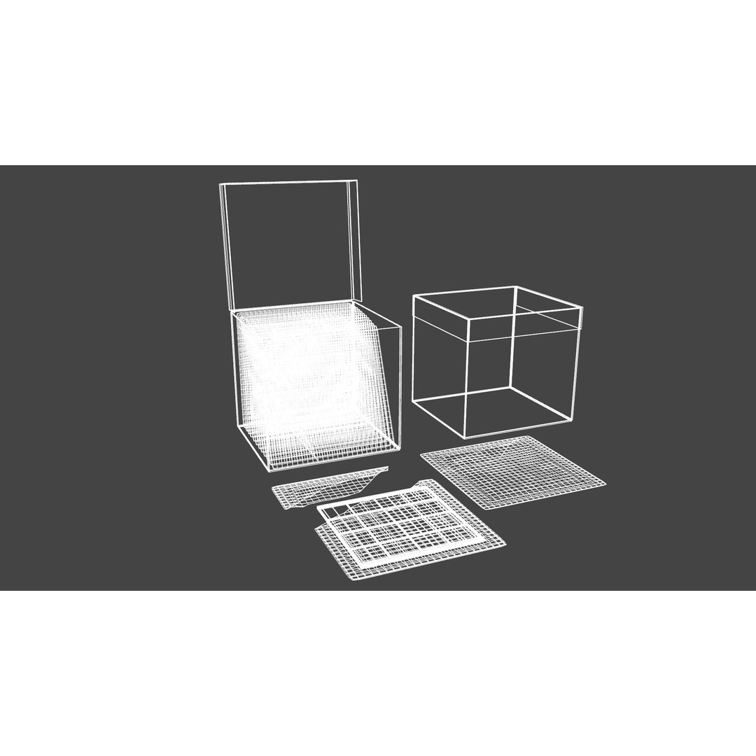 Antiseptic Wipe Box 3D Model – Low Poly Medical Asset, FBX