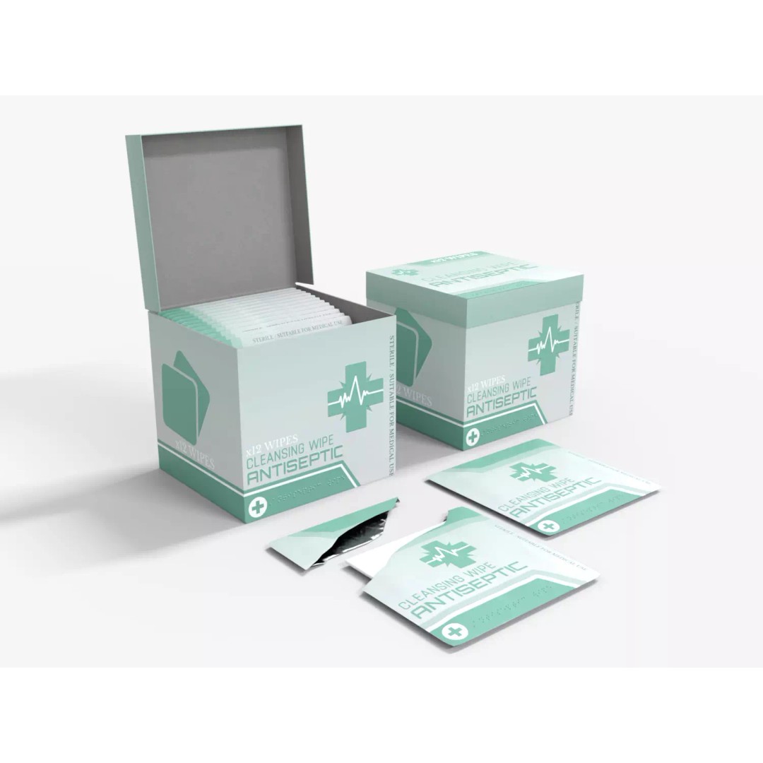 Antiseptic Wipe Box 3D Model – Low Poly Medical Asset, FBX - View 2