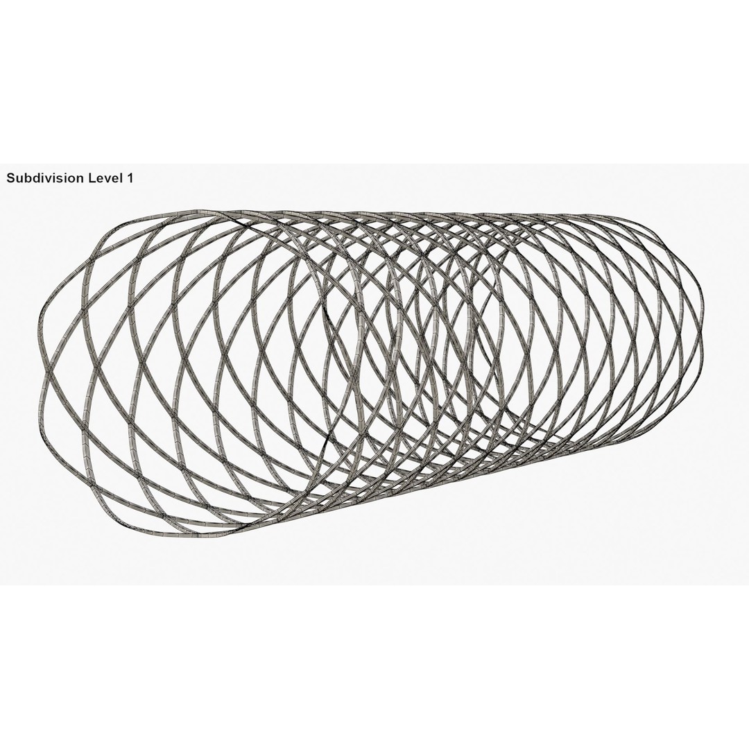 Stents 3D Model – Low Poly Medical Asset, FBX, PBR Textures